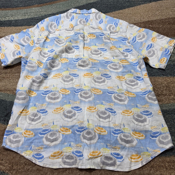 Lot of 3 Tommy Bahama Mens M Silk Linen Camp Hawaiian Shirts Tropical - Picture 3 of 16